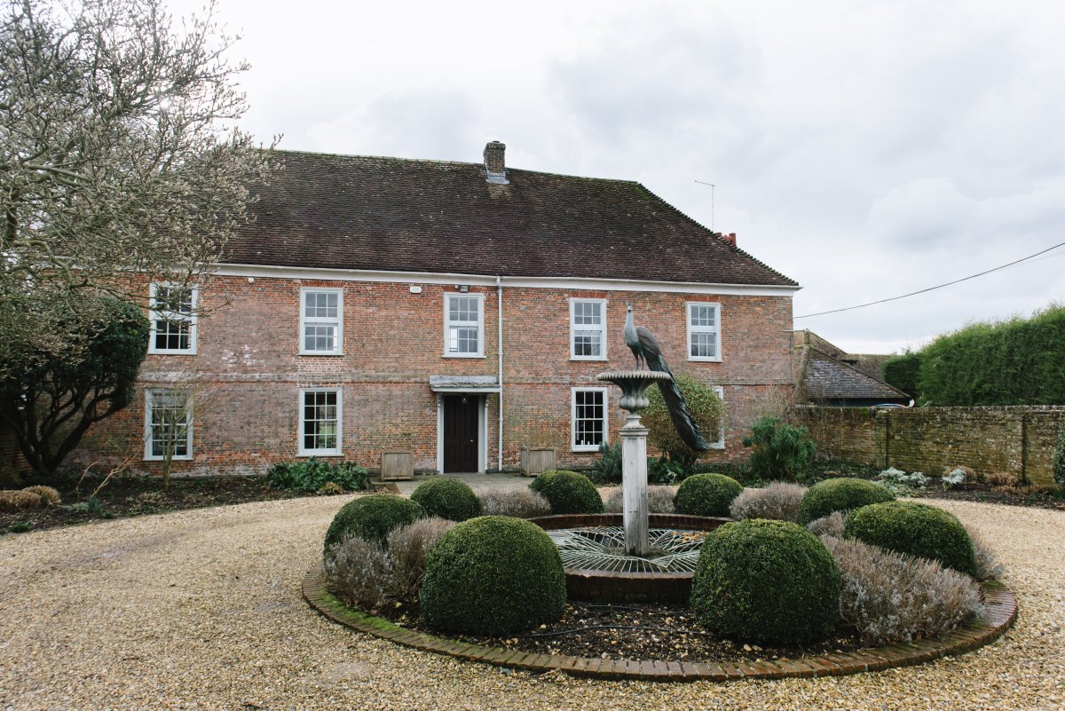 The front of the house (winter)